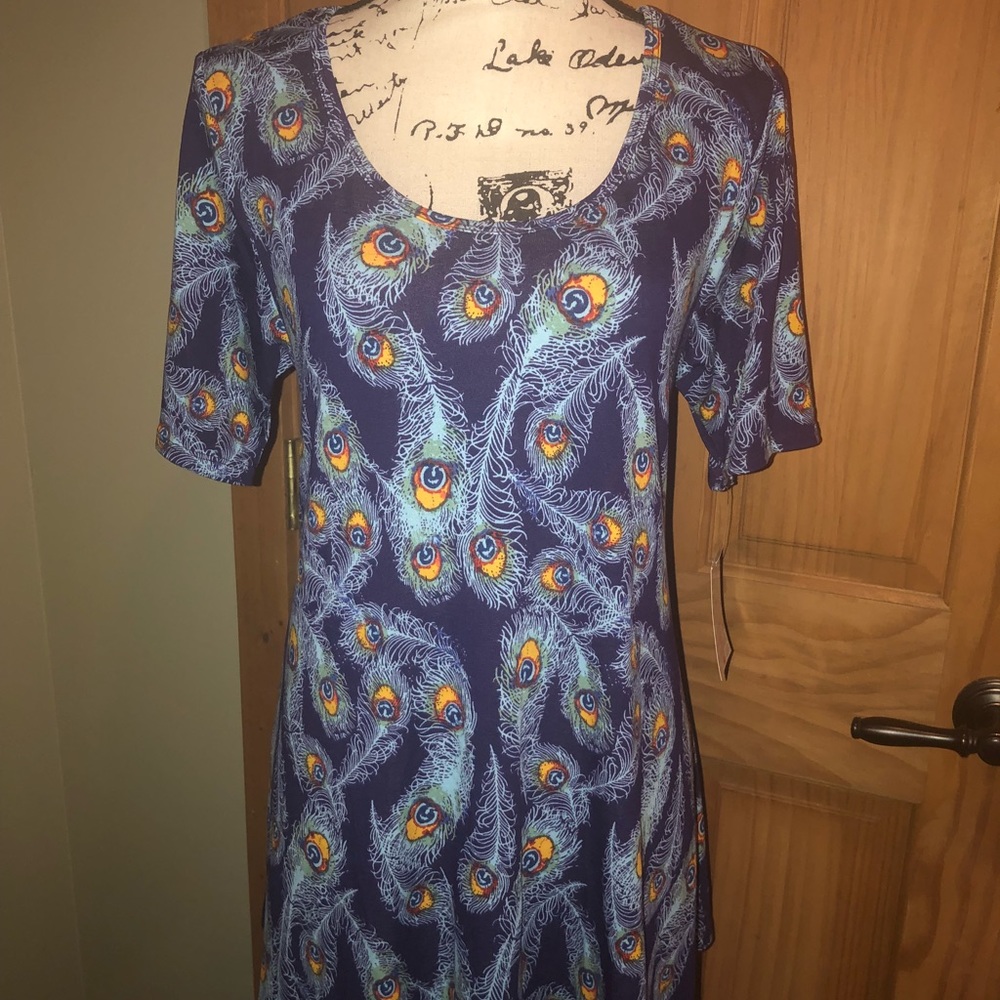S LLR Peacock Feather Printed Perfect T